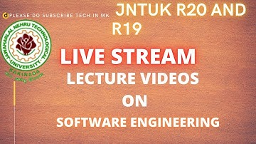 jntuk software engineering lecture videos