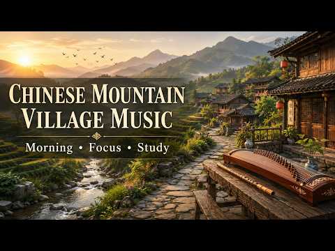 Peaceful Chinese Mountain Village Music for Morning Relaxation, Focus & Study