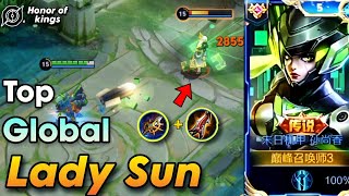 Honor of kings : Top Global Lady Sun Gameplay