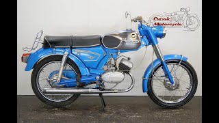 Zündapp C50 Sport 1973 50cc 1 cyl  - starting up