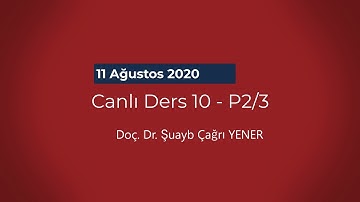 Mikroişlemciler - Ders 129 (10.2) - 8051 Zamanlayıcı ve Sayıcı Modları - Sanal Sınıf 11.08.2020