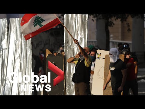 Beirut explosion: Protesters clash with security forces in Lebanon following deadly blast | LIVE