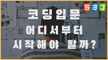 코딩, 어디서부터 시작해야 할까?