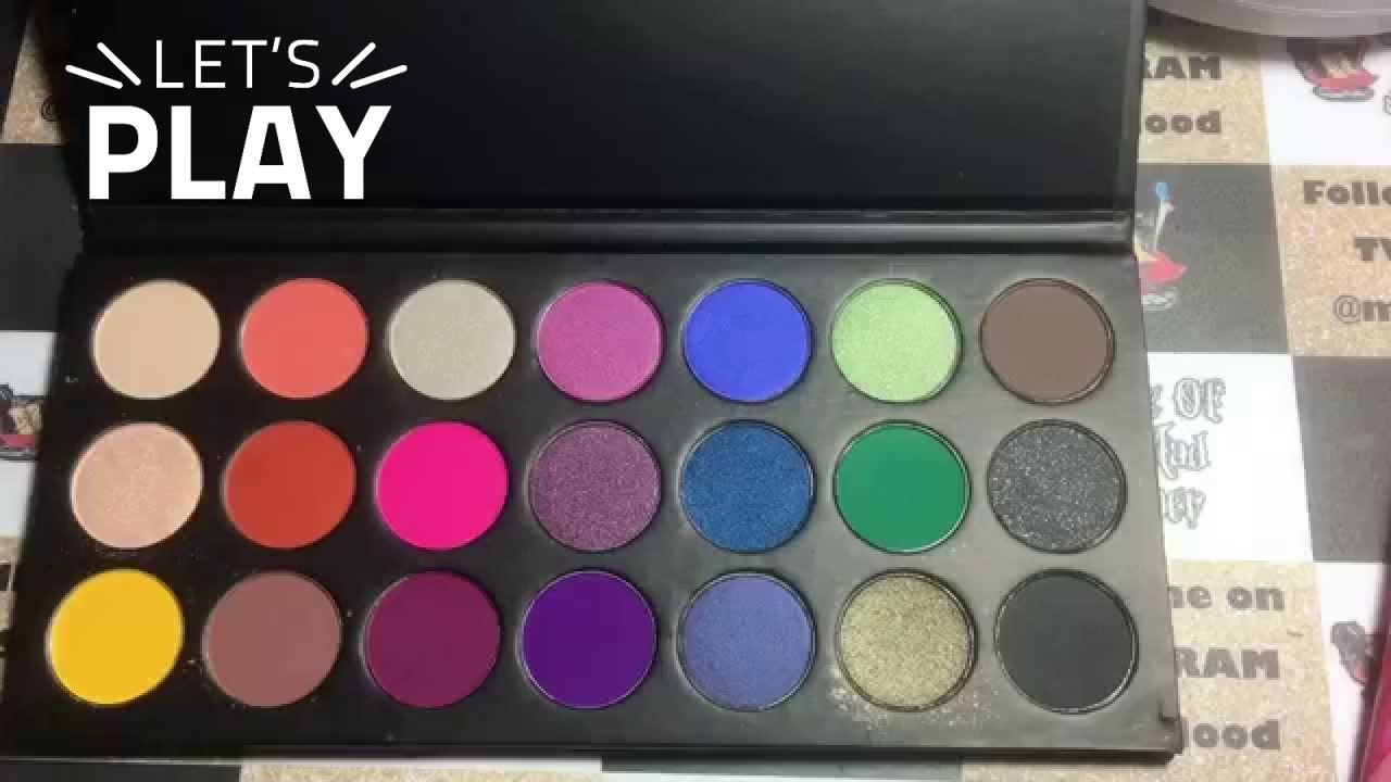 Karity Cosmetics Smokey Eyeshadow pallet swatch and review 