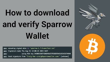 How to download and verify Sparrow Wallet
