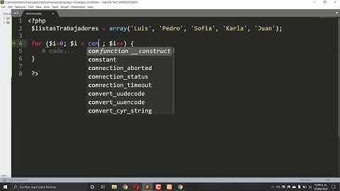 Curso PHP 7 Y MYSQL / Recorrer arrays con ciclo For