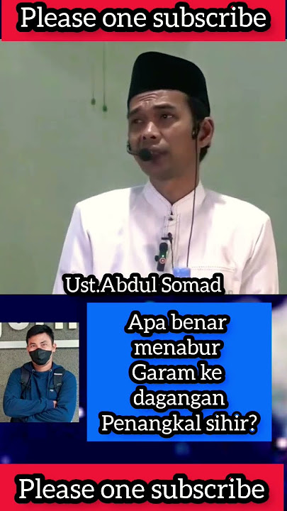 apa betul menabur garam ke dagangan bisa menangkal sihir? #Ust.Abdul Somad #shorts