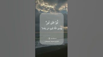 تلاوة خاشعة\\قارئ شريف مصطفى \\سورة النور\\حالات واتس اب