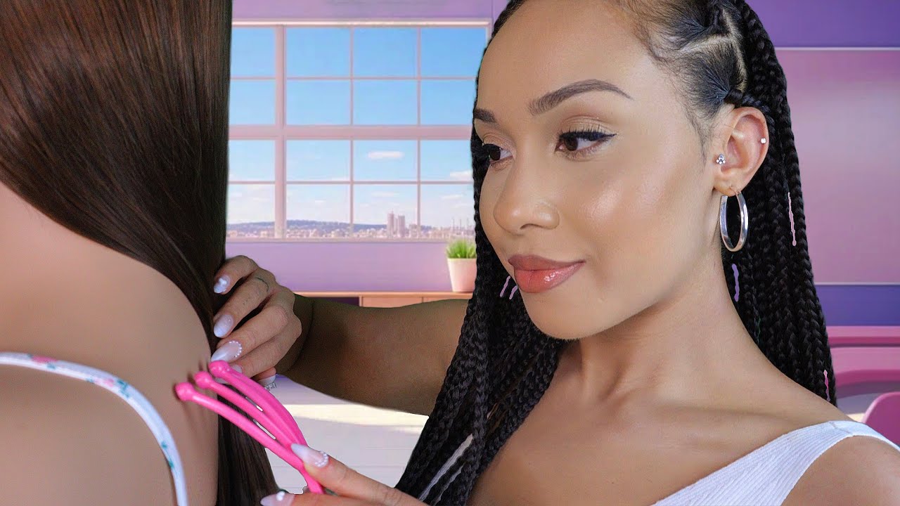 ASMR 📓 Popular Girl With No Boundaries Plays With Your Hair + Back Massage In Class