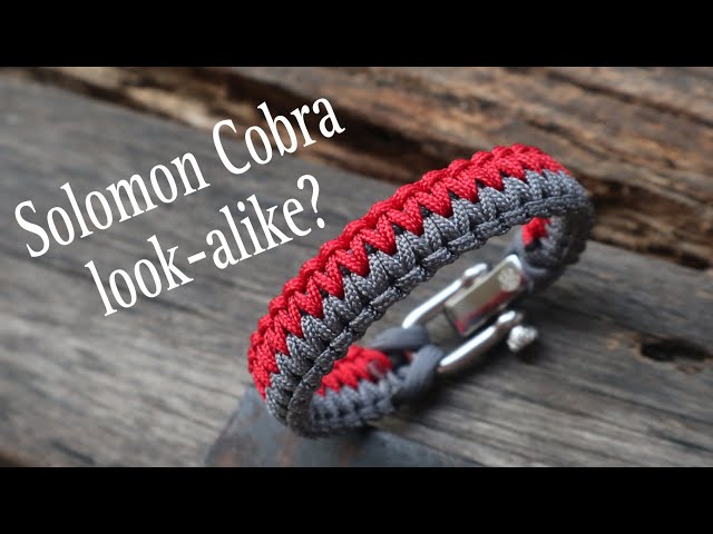 HOW TO MAKE MODIFIED TWO FACED SOLOMON PARACORD BRACELET, EASY PARACORD  TUTORIAL. 