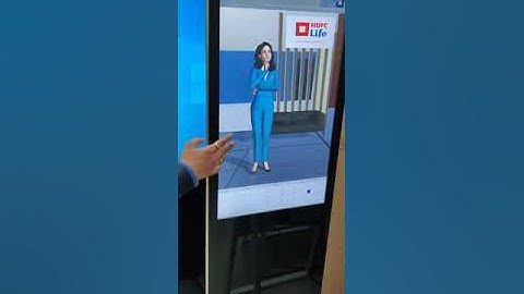 digital signage floor Standee office showroom demo