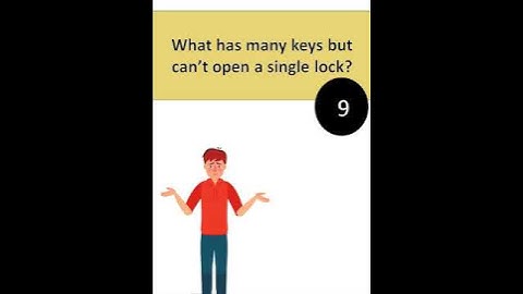 What has many keys but can