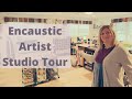 Tour of studio stacys encaustic art studio