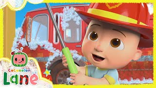 Jj's Firetruck Wash Song | New Netflix Series | Cocomelon Nursery Rhymes & Kids Songs