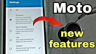 moto new features / 3d stereo sound, motorola android 12 sound setting screenshot 2
