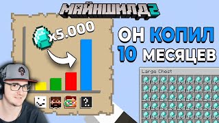 МАЙНКРАФТ MineCraft  МайнШилд 2  Реакция,  я раскрыл богатейшего игрока сервера.