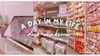 aesthetic DESK MAKEOVER  |  cozy, low cost, pinterest inspired haul, shopping vlog ✨