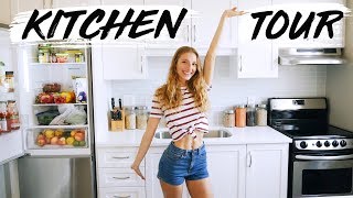 KITCHEN TOUR + WHAT'S IN MY FRIDGE/PANTRY | vegan tips!