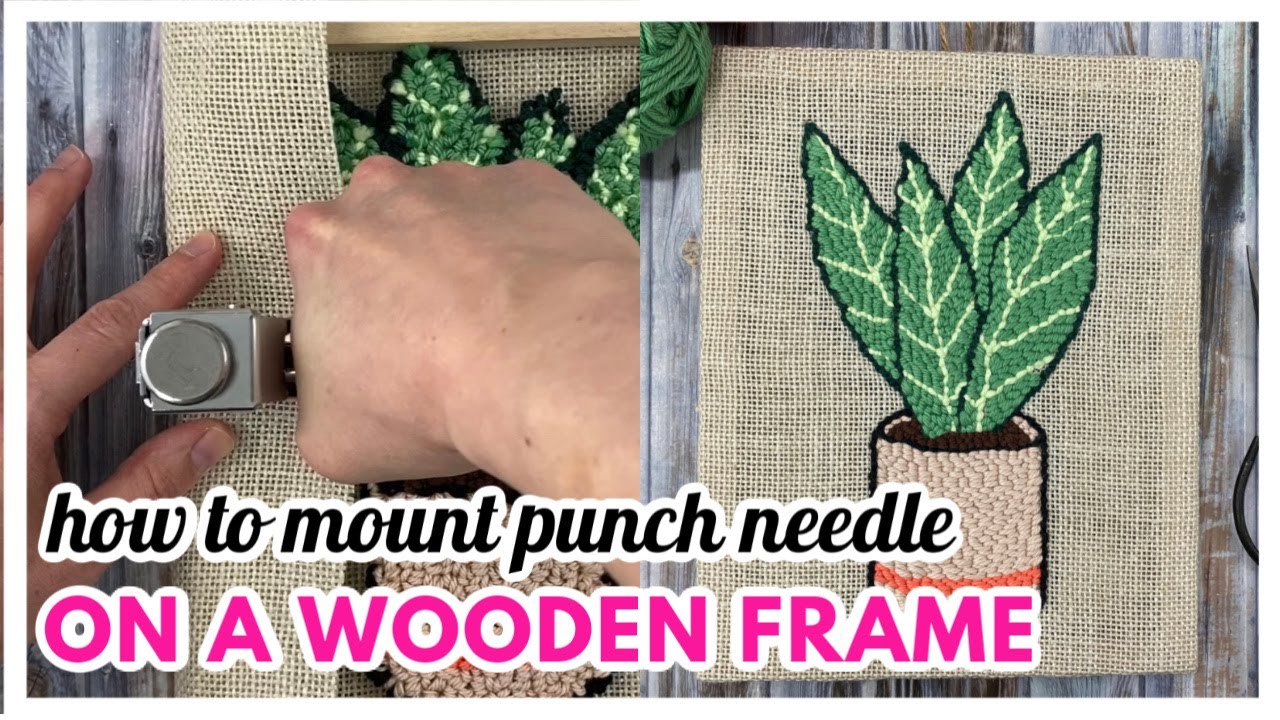 How to do Embroidery Stitches with a Punch Needle