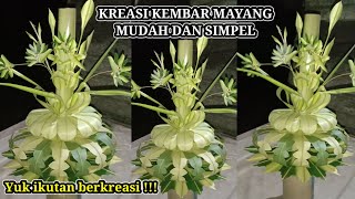 Tutorial on how to make a simple and easy twin mayang creation for beginners