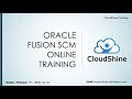Oracle Fusion Cloud SCM Demo 20D