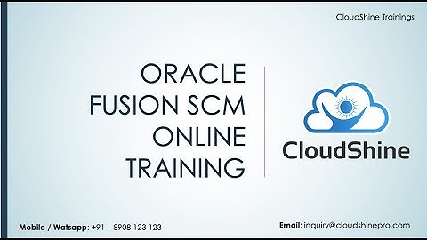 Oracle Fusion Cloud SCM Demo 20D