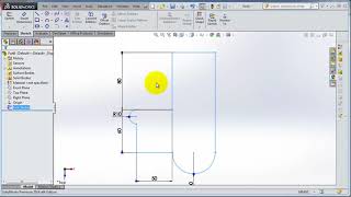 SolidWorks 2014 Tutorial 4  Exit Sketch mood, Rename edit and use sketch, extrud HD