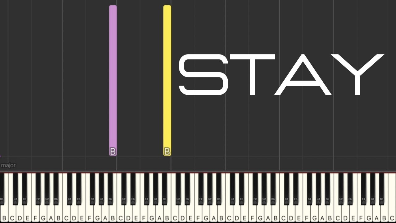 S.T.A.Y на пианино. Stay easy
