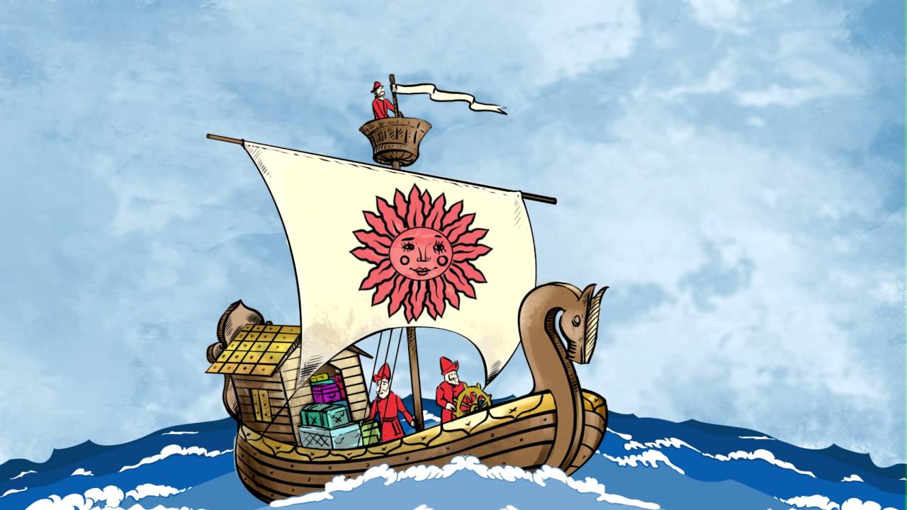 Картинка кораблика из сказки о царе салтане