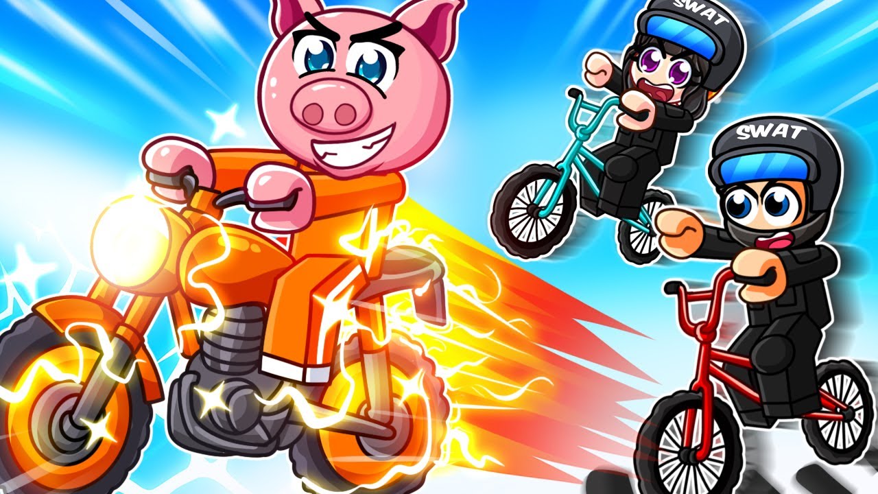 ZLODĚJ SPEEDRUNNER vs SWAT HUNTEŘI na KOLECH v Robloxu!