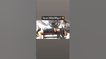 Top Set Bench 190lbs x4 (rpe 9) #benchpress #powerlifting #sbd