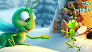 The lazy grasshopper and hardworking ants | english short story | moral stories stories #animation