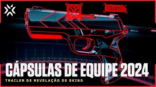 Apresentação das cápsulas de equipe do VCT 2024 // Trailer de revelação de skins - VALORANT