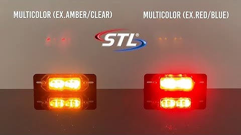 MultiColor Z-8® Linear LED Surface Mount Warning Light Head / LED Grille Light - Flash Patterns