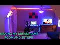 BUILDING MY DREAM GAMING SETUP AND DREAM GAMING ROOM!!!