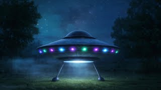 UFO in Backyard at Night Alien Saucer Ambience Sleep Sounds + Crickets for Deep Sleep 10 Hours screenshot 5