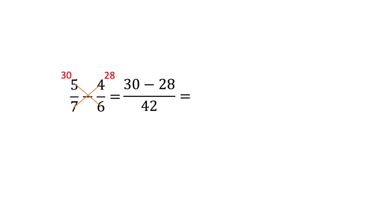 REVIEW ON SUBTRACTING FRACTIONS USING CROSS MULTIPLICATION YouTube review-on-subtracting-fractions-using-cross-multiplication-youtube
