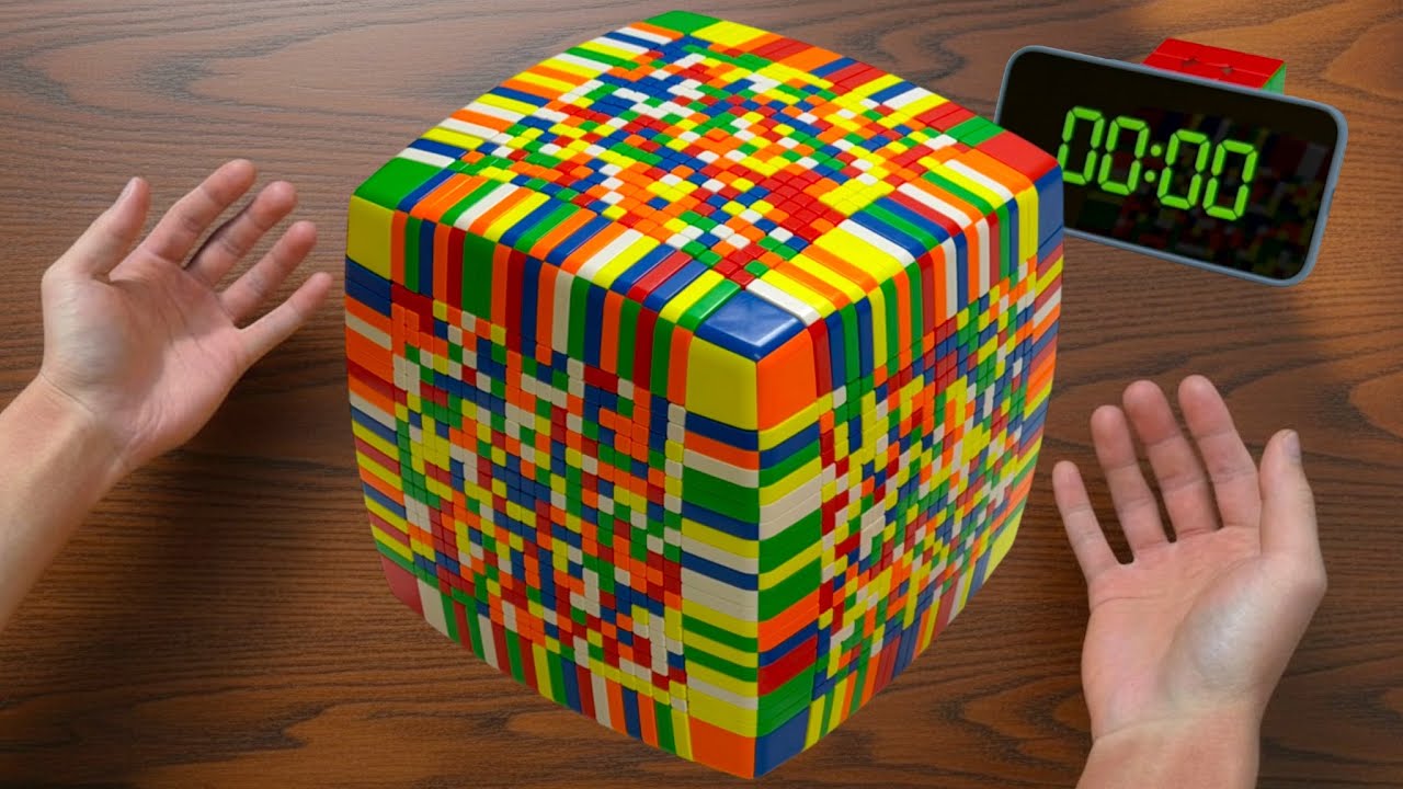 Solving the Biggest Rubik’s Cube in the World! | MoYu 21x21