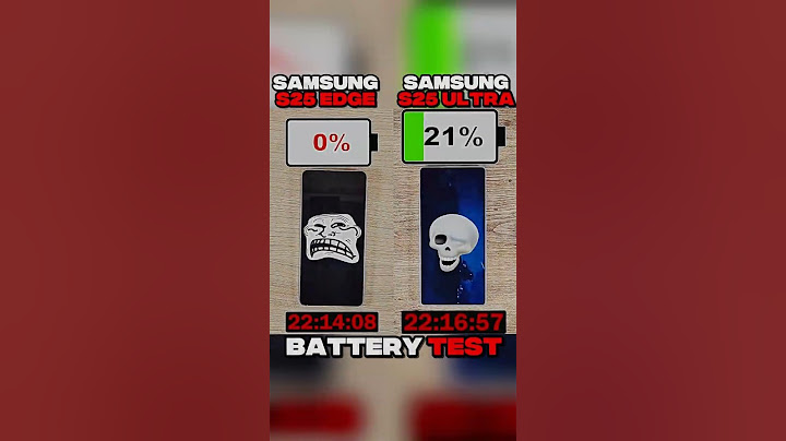 SAMSUNG S25 EDGE VS SAMSUNG S25 ULTRA BATTERY 🪫 TEST?