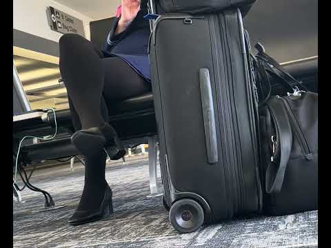 CANDID AIRPORT HOSTESS LEGS Phosedelight Heels Hose Legs Nylon Tights Stockings Calves