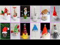 12 Economical Gnome making idea with different materials |Best out of waste Christmas craft idea🎄178