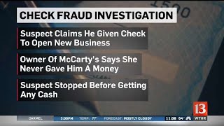 Johnson County Check Fraud Investigation