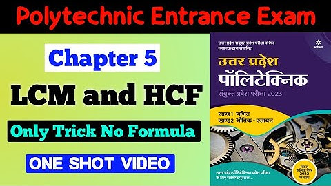 Chapter 5 LCM & HCF |  LCM & HCF One Shot Video  | Polytechnic Live Class By Madhuri Academy