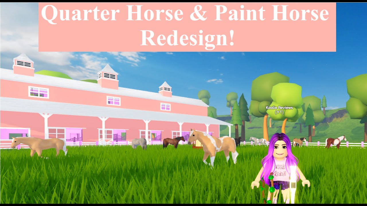 Quarter Horse & Paint Horse Redesign Update Wild Horse Islands YouTube