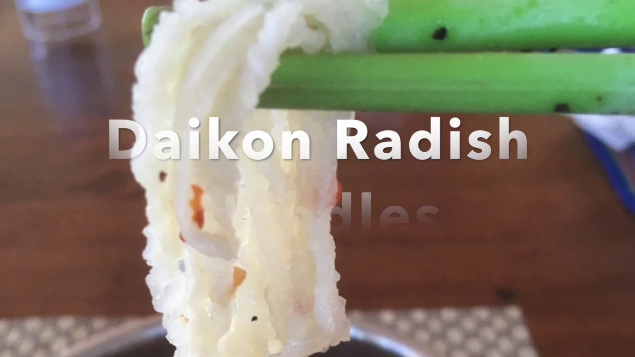 Making Daikon Radish Noodles by FLAT CAT GEAR YouTube