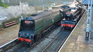 ELR Santa Steam, Dec 2023. Railway Relaxation in Ramsbottom. City of Wells & Leander. Steam galore!