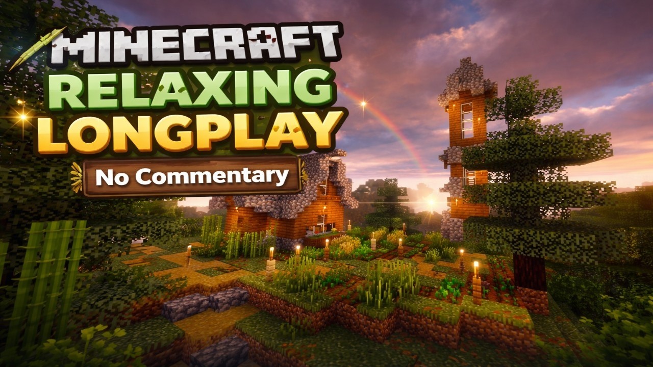 Minecraft Relaxing Longplay (3 Hours No Commentary)