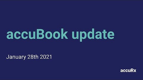 accuBook - January update webinar