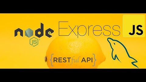 Getting Started with REST APIs with NodeJS + ExpressJs + MySQL (1/9)- Tech in 5 minutes.