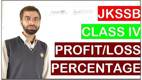 #4 PROFIT/LOSS PERCENTAGE JKSSB CLASS IV| Concept and Shortcuts| KASHMIRI LANGUAGE